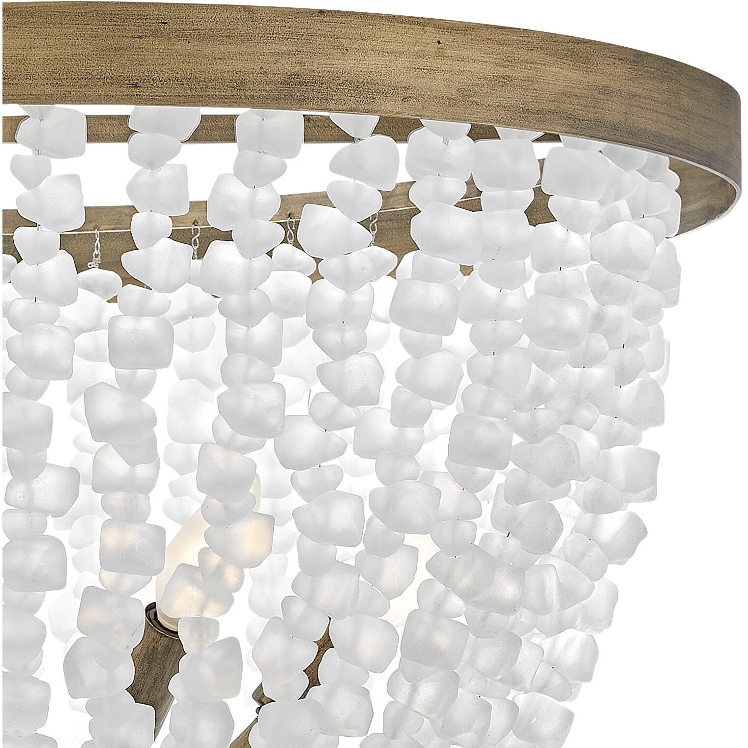 Dune LED 25 inch Burnished Gold Chandelier Ceiling Light